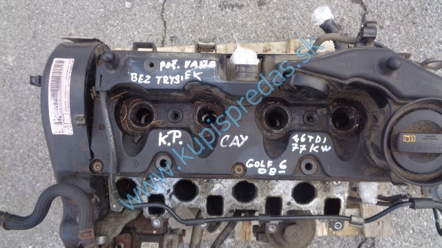 motor na vw volkswagen golf 6 1,6tdi, 77kw, CAY